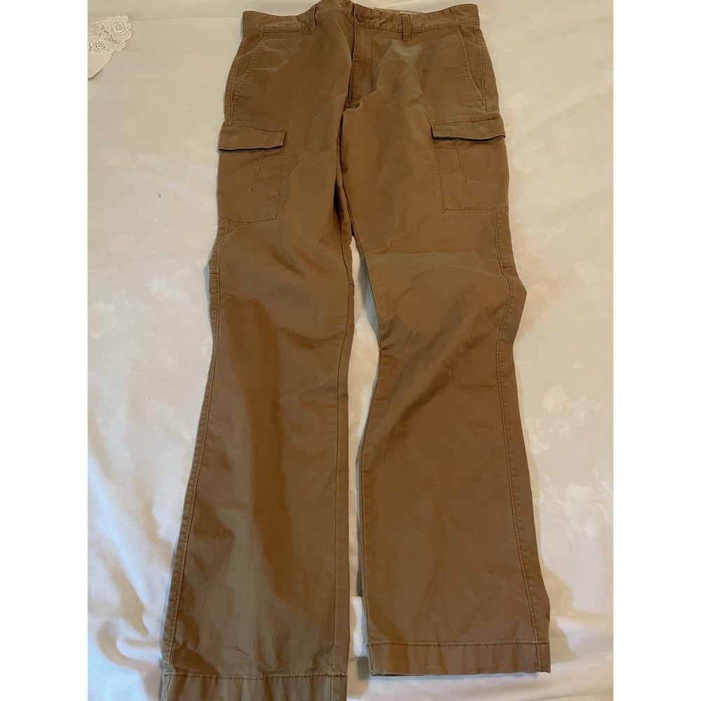 Men's Straight Fit Cargo Work Pants Goodfellow‎ & Co Tan 36x34